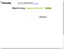 Tablet Screenshot of couponcarrier.com